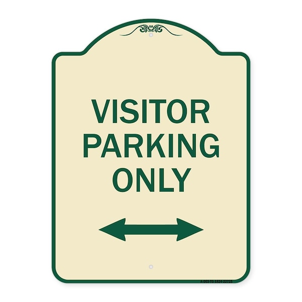 Signmission Visitor Parking Visitor Parking Heavy-Gauge Aluminum Architectural Sign, 24" x 18", TG-1824-22725 A-DES-TG-1824-22725 - main